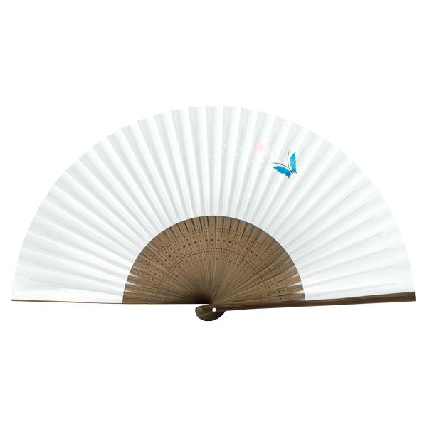 女性用 紙扇子 蝶ブルー 単品 Db22(Db22) |  | 01