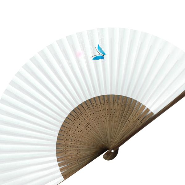 女性用 紙扇子 蝶ブルー 単品 Db22(Db22) |  | 06