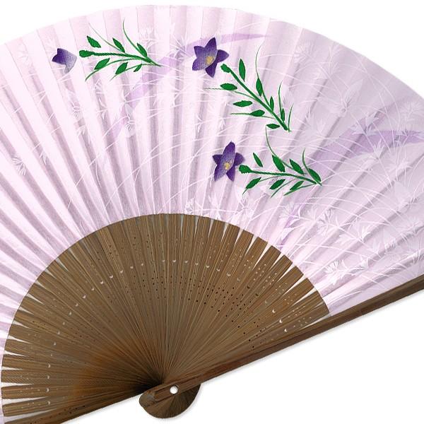 女性用紙扇子/桔梗　紫(Db23) |  | 03