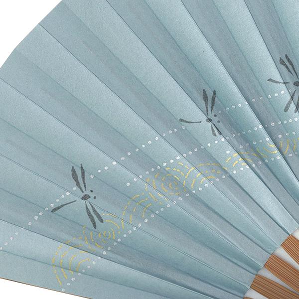 女性用京扇子/トンボ 焼き煤竹(Db32) |  | 03