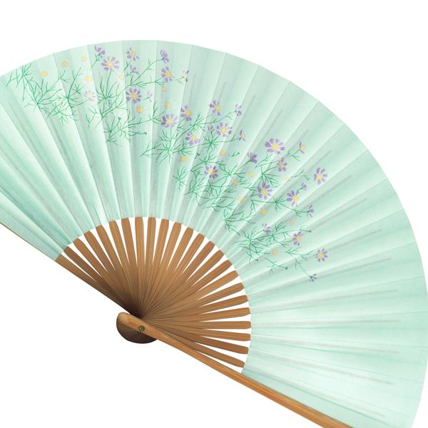 女性用京扇子 コスモス　焼き煤竹(Db34) |  | 01