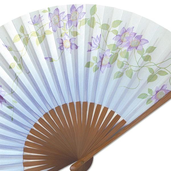 女性用京扇子/鉄線水色　焼き煤竹(Db35) |  | 01