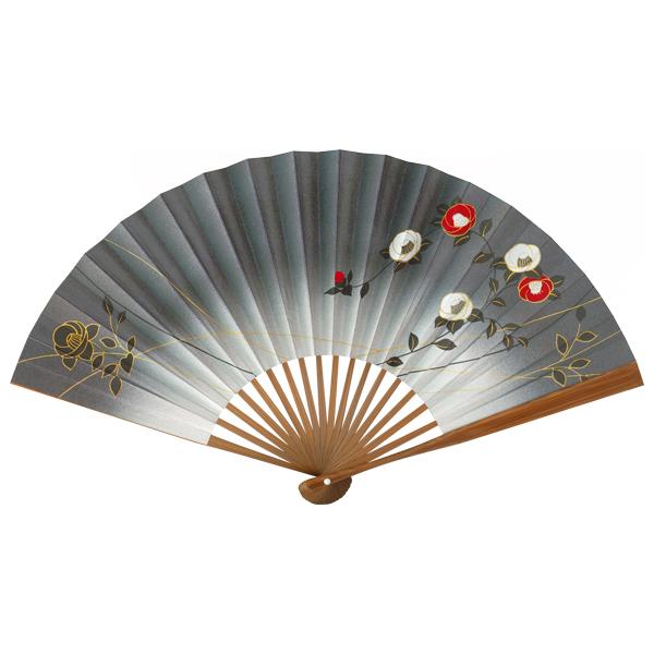 女性用京扇子/唐木写型　椿(Db41) | 