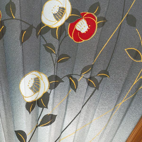 女性用京扇子/唐木写型　椿(Db41) |  | 04