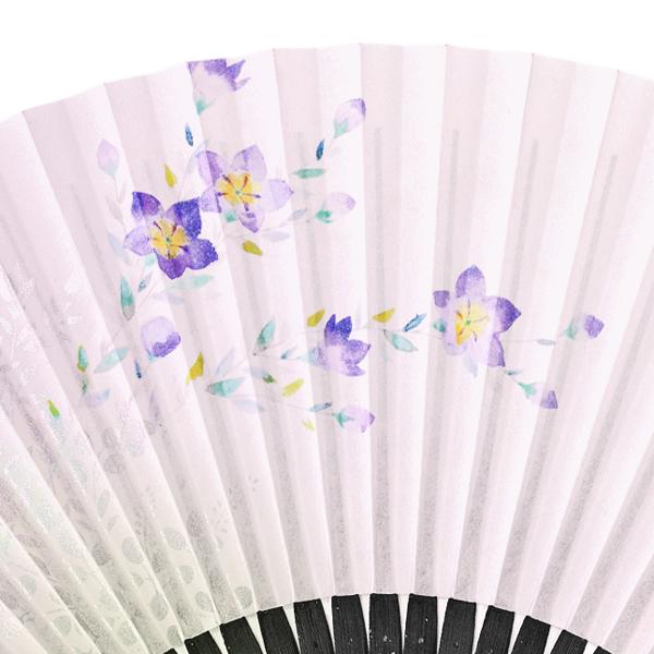 女性用紙扇子 黒染骨 写型 桔梗 Dc11 |  | 04