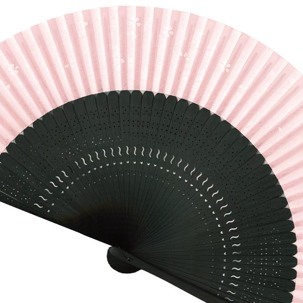 女性用紙扇子 桜ピンク 45間短地扇子 単品 (Dg08) |  | 08