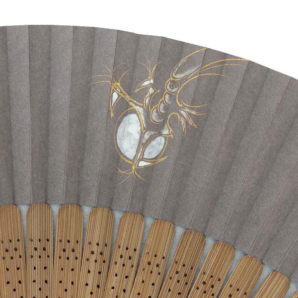 男性用扇子セット 龍 手描き 京扇子 (Fa04) : 扇子司 伊藤常
