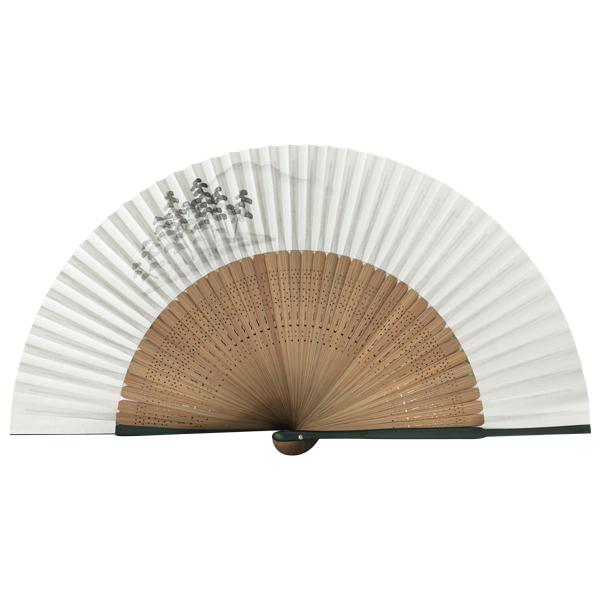 男性用セット扇子 富士山に鶴 手描き京扇子 Fb03 |  | 03