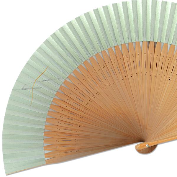 【桐箱】男女兼用京扇子セット 風神雷神　手描き扇子/扇子袋付(Fb12) |  | 04