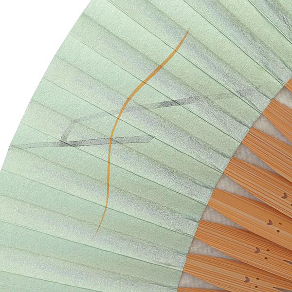 【桐箱】男女兼用京扇子セット 風神雷神　手描き扇子/扇子袋付(Fb12) |  | 07