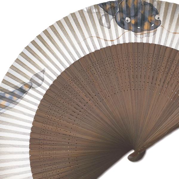 男性用セット扇子 なまず 手描き京扇子(Fd10) |  | 02