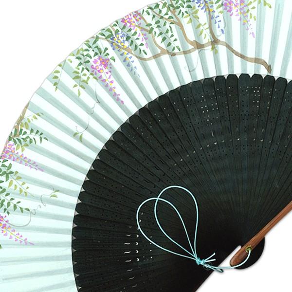 【桐箱】女性用セット扇子 藤/扇子袋付き(Ga204) |  | 02