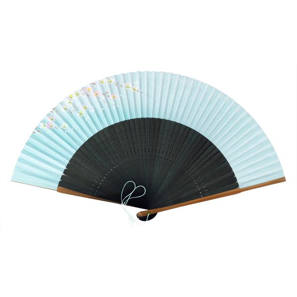 【桐箱】女性用紙扇子セット 糸桜/扇子袋付き(Ga205) |  | 01