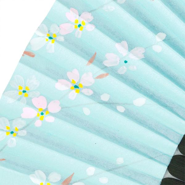 【桐箱】女性用紙扇子セット 糸桜/扇子袋付き(Ga205) |  | 08