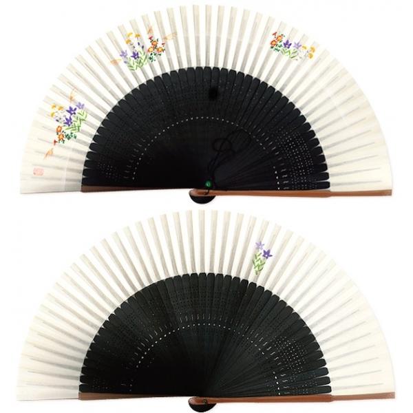 【桐箱】女性用 セット 扇子 秋草 / 扇子袋 付き (Ga209) |  | 01