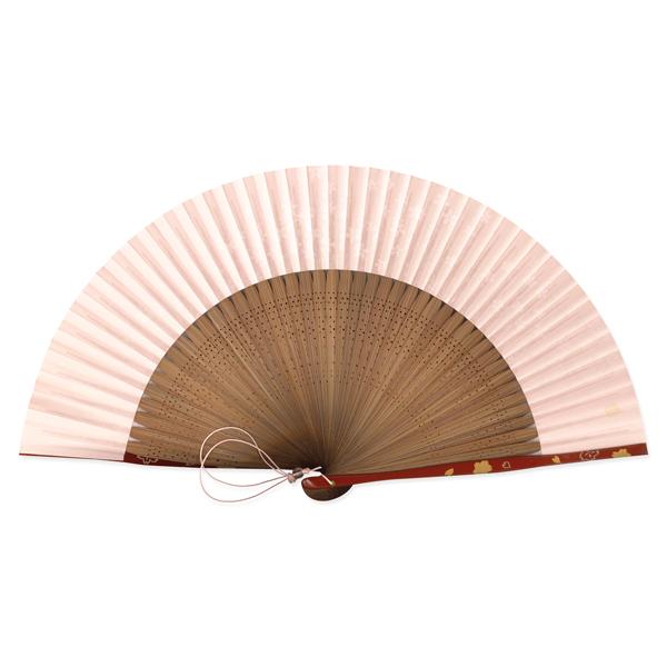 【桐箱】女性用セット扇子 桜 扇子袋付き/雲母 京扇子(Ga300) |  | 01