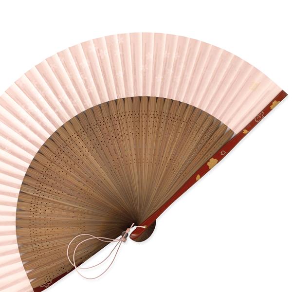 【桐箱】女性用セット扇子 桜 扇子袋付き/雲母 京扇子(Ga300) |  | 05