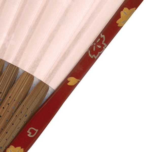 【桐箱】女性用セット扇子 桜 扇子袋付き/雲母 京扇子(Ga300) |  | 08