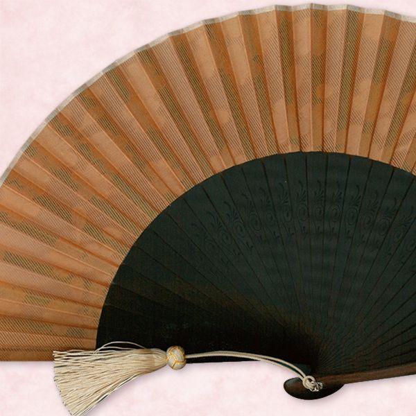 【桐箱】京扇子セット 黒檀扇子/ウコン(Ge03) |  | 02