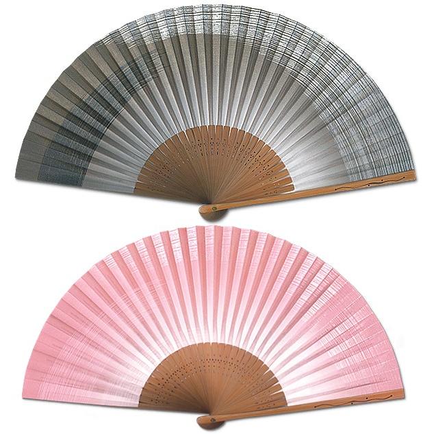 【化粧箱】ペアー扇子/唐木 霞 灰&ピンク(Ia111) |  | 01
