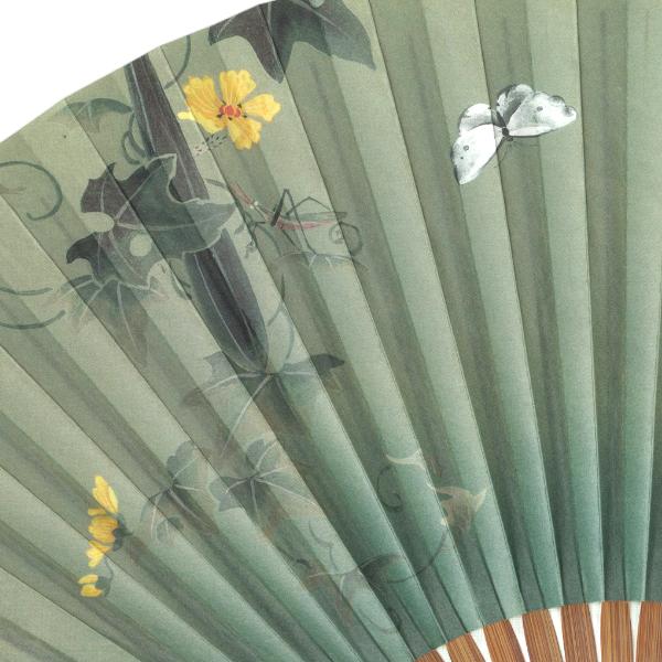 【化粧箱】ペアー扇子/記念日/若冲扇子　樹下鳥獣図屏風(Ia203) |  | 01