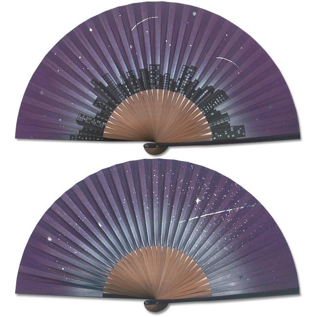 【桐箱】ペアー扇子 森の星空/都会の星空(Ia305) |  | 06