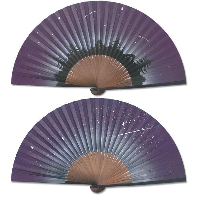 【桐箱】ペアー扇子 森の星空/都会の星空(Ia305) |  | 07
