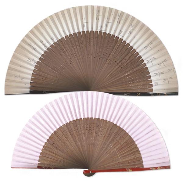 【桐箱】ペアー扇子 高級蒔絵扇子 トンボ桔梗(Ia600) | 