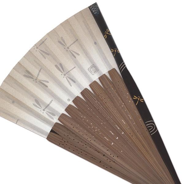 【桐箱】ペアー扇子 高級蒔絵扇子 トンボ桔梗(Ia600) |  | 06