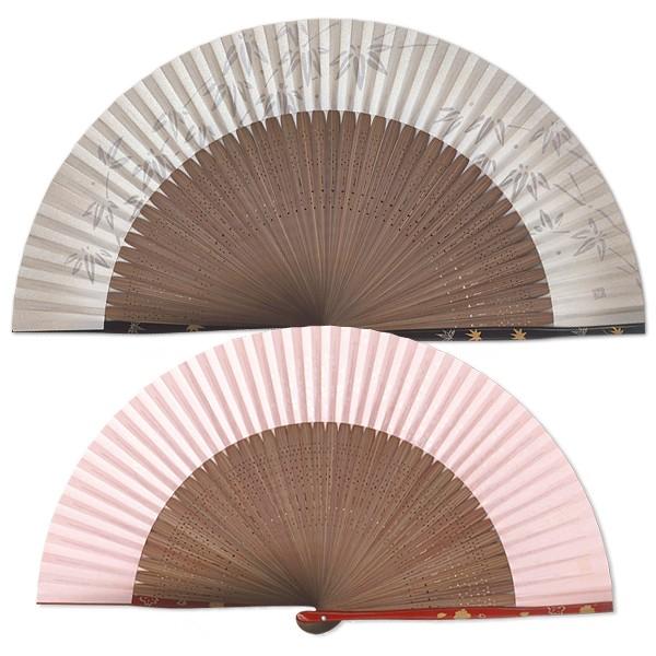 【桐箱】ペアー扇子 高級蒔絵扇子 笹桜(Ia601) | 