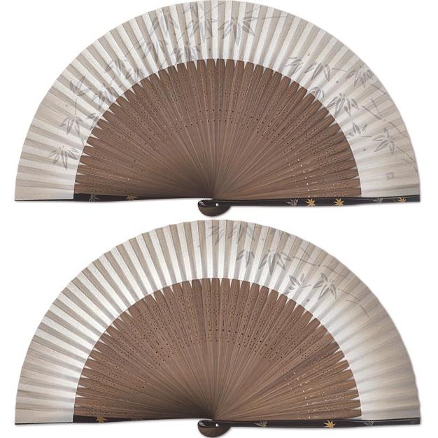 【桐箱】ペアー扇子 高級蒔絵扇子 笹桜(Ia601) |  | 01