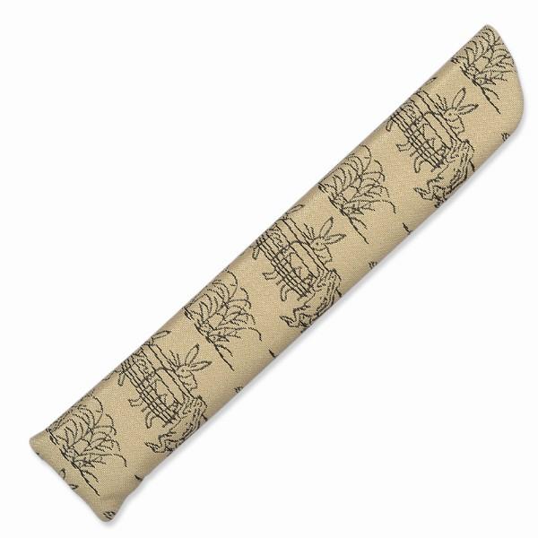 扇子7.5寸用 扇子袋/鳥獣戯画２/クリームベージュ(La102) | 