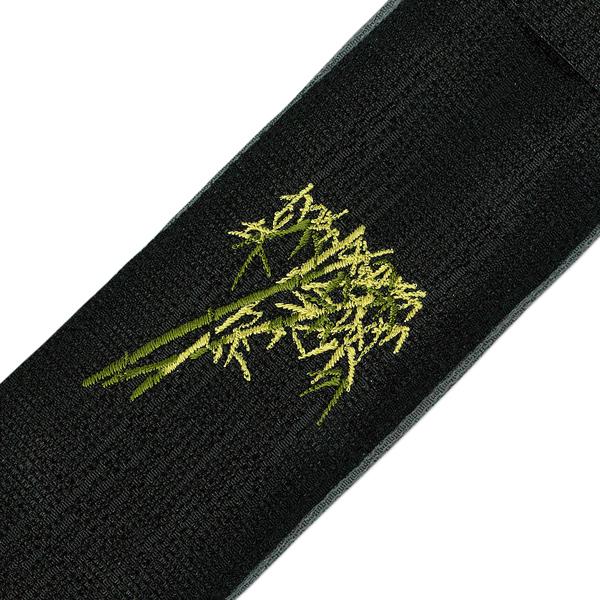 扇子 7.5寸用 刺繍 扇子袋 黒地 笹 被せ 折返し (La701) |  | 01