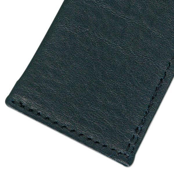 扇子7.5寸用 扇子袋<男性用>レザー(本革)紺(La801) |  | 01