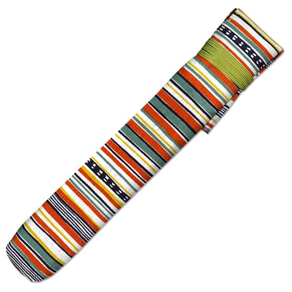 岡重 ブランド 扇子 7.5寸用 扇子袋 横縞更紗　矢鱈縞(oka07) |  | 01