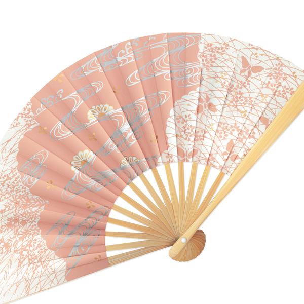 茶扇子 茶扇 流水に菊 小豆(Qa003) |  | 01