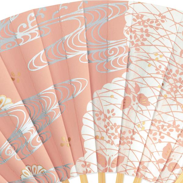 茶扇子 茶扇 流水に菊 小豆(Qa003) |  | 02