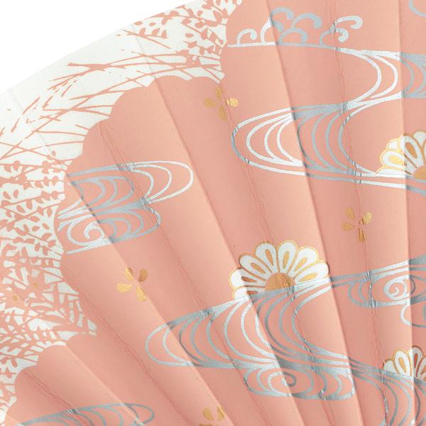 茶扇子 茶扇 流水に菊 小豆(Qa003) |  | 03