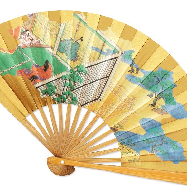 5寸飾り扇子帚木 源氏物語 単品 (Ra205) |  | 01