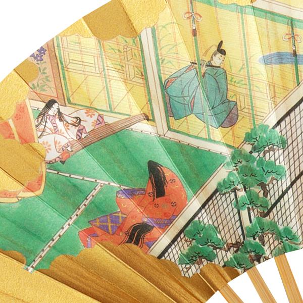 5寸飾り扇子帚木 源氏物語 単品 (Ra205) |  | 02