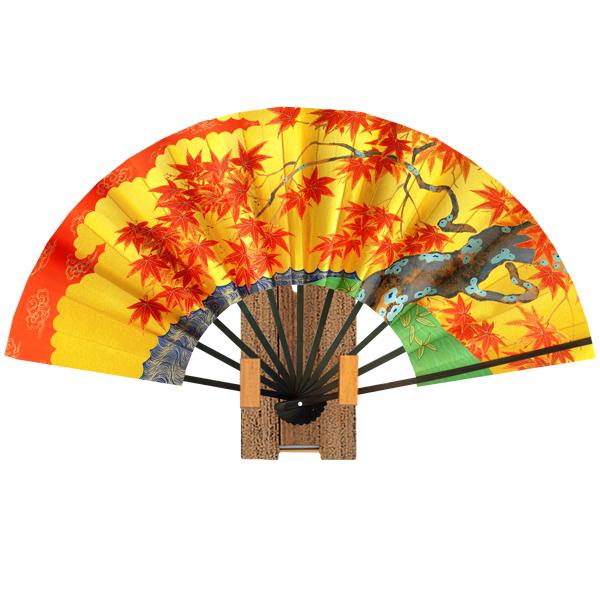 海外お土産京扇子/紅葉/台付き9寸(Rc004) | 