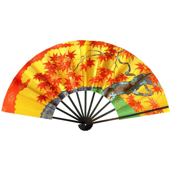 海外お土産京扇子/紅葉/台付き9寸(Rc004) |  | 01