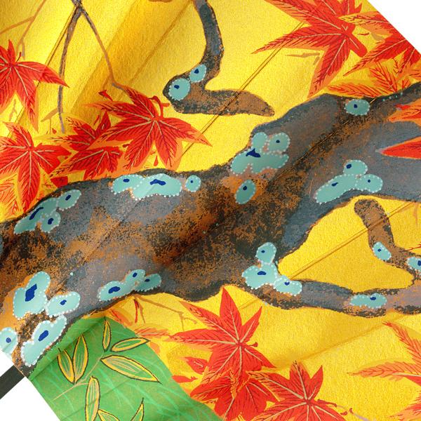 海外お土産京扇子/紅葉/台付き9寸(Rc004) |  | 06