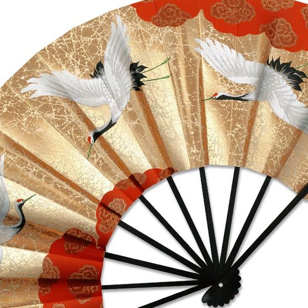 外国へのお土産飾り扇子 9寸鶴/ゴマ竹台付き(Rc103) |  | 01