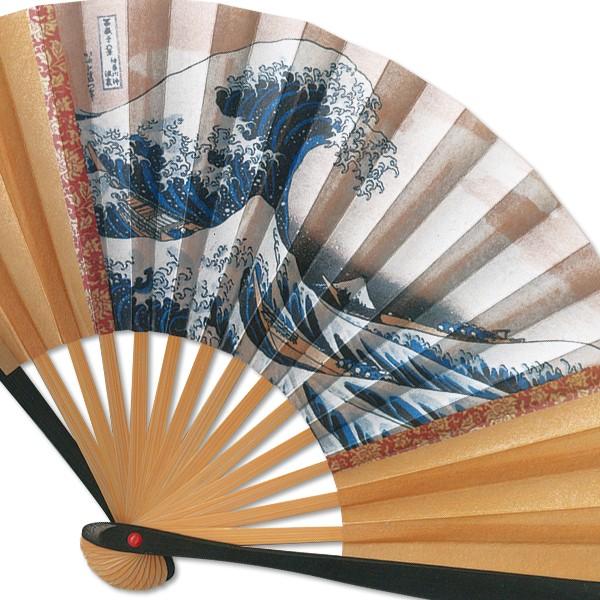 日本のお土産/台付き 茶扇3/浪裏(Rd003) |  | 01