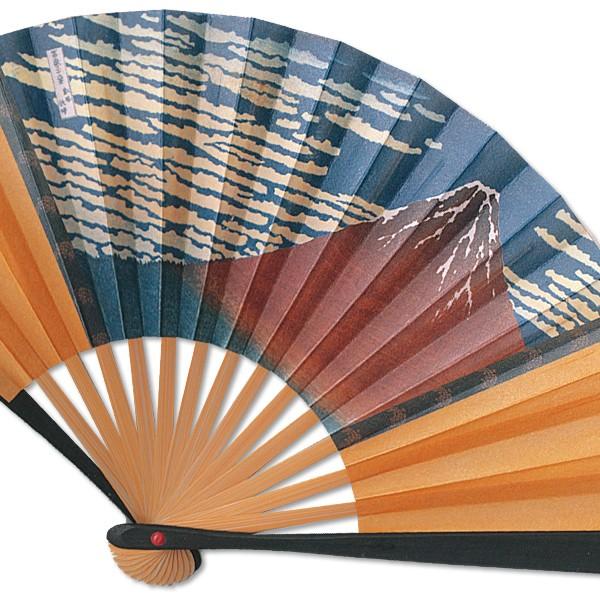 日本のお土産/台付き茶扇/赤富士(Rd009) |  | 01