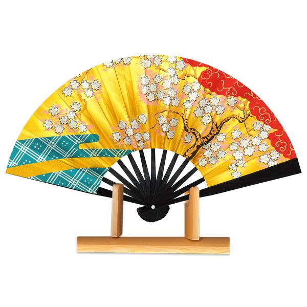 海外向けお土産/台付き茶扇飾り扇子/桜(Rd203) | 