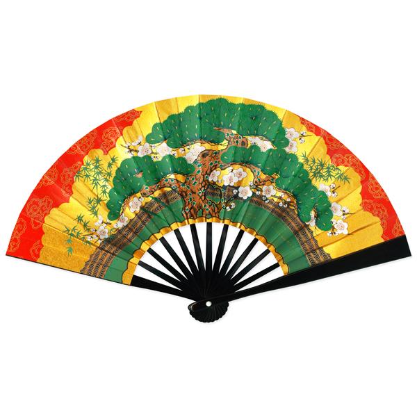 海外向けお土産/台付き茶扇飾り扇子/松竹梅(Rd205) |  | 10