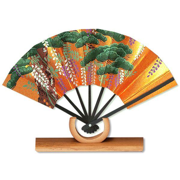 外国へのお土産/豆扇子 松と藤【扇子単品】(Rf008) | 