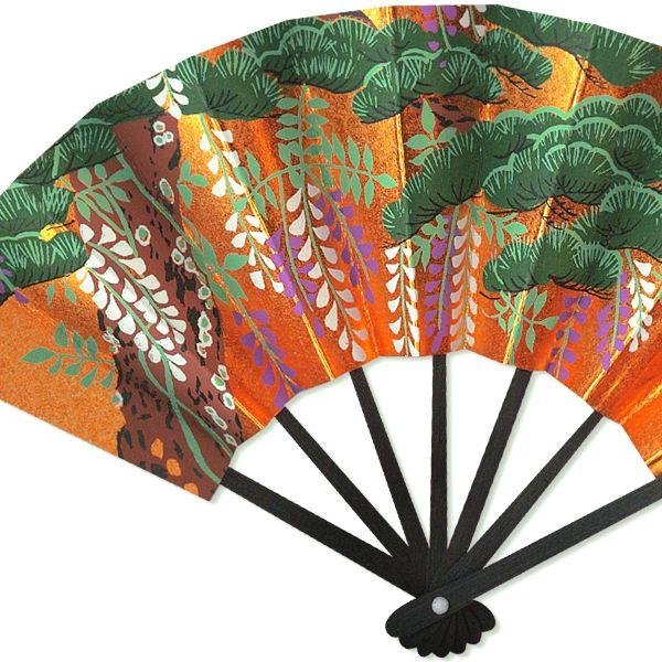 外国へのお土産/豆扇子 松と藤【扇子単品】(Rf008) |  | 01